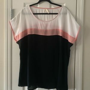 Short Sleeve Sheer Blouse